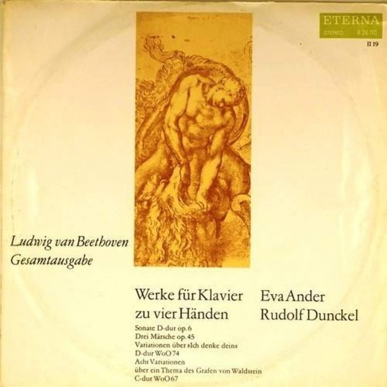 Пластинка Eva Ander, Rudolf Dunckel (klavier) Ludwig van Beethoven